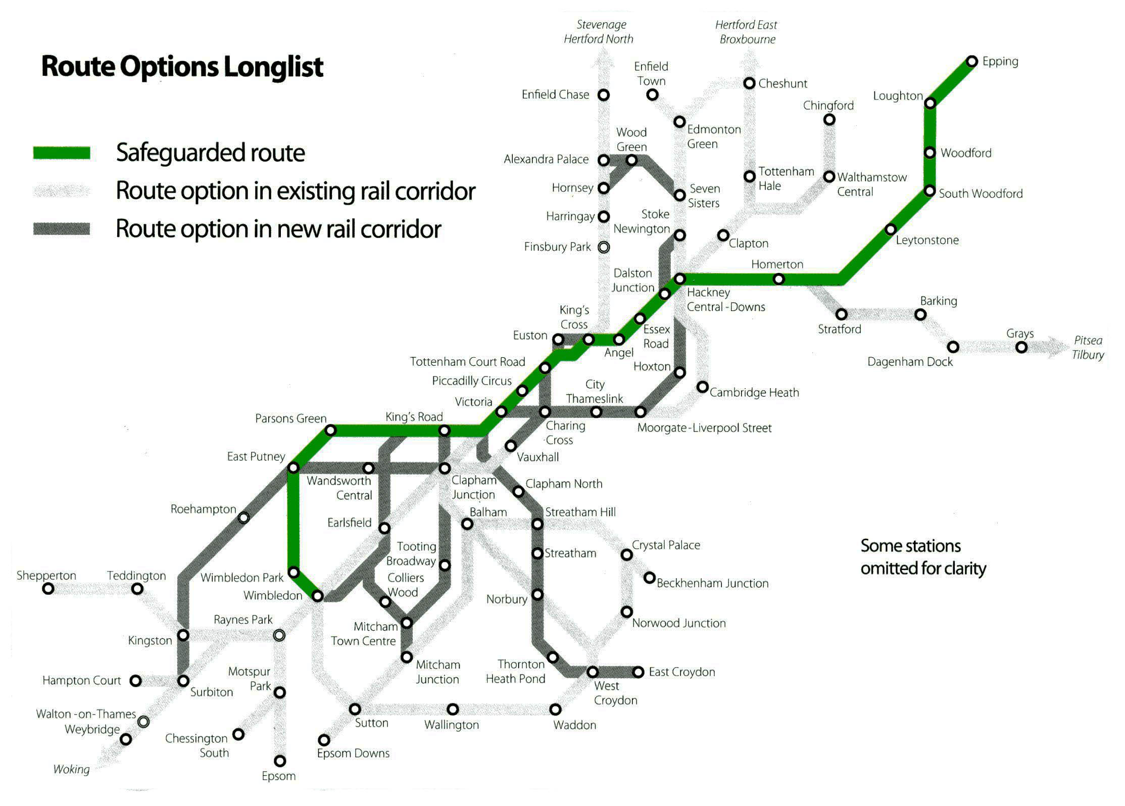 Elizabeth line / Crossrail train / rail maps